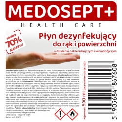 MEDOSEPT PUS 500ml  - płyn do dezynfekcji dłoni i powierzchni